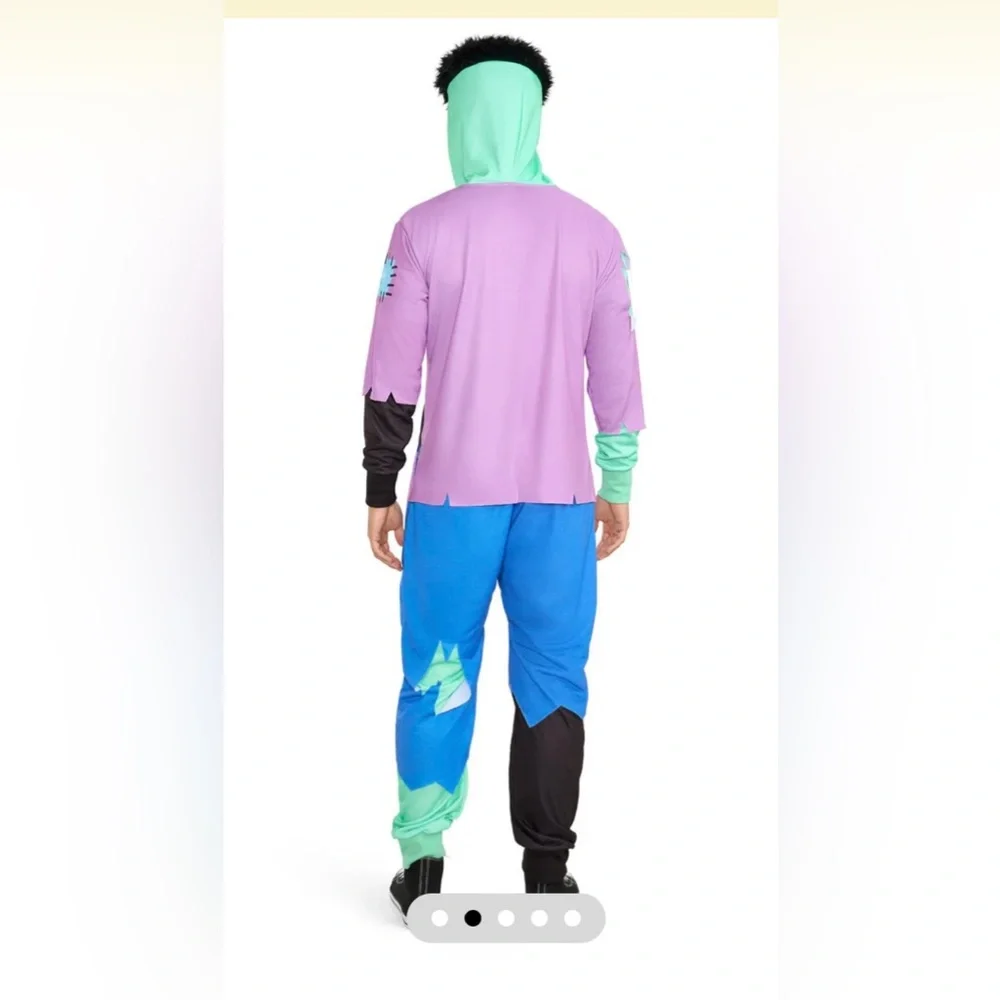 Tipsy Elves Purple, Blue & Mint Monster Onesie Costume - Picture 2 of 5